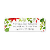 Weihnachten Botanische Rücksendeadresse (Vorne)