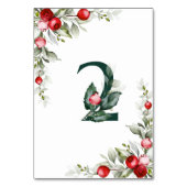 Weihnachten Botanische Tischnummer 2 Hochzeit (Vorderseite)