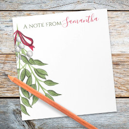 Weihnachten Botanischer Eleganter Urlaub Merken Cu Notizblock