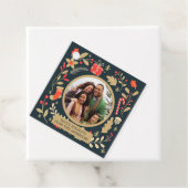 Weihnachten Botanisches Foto Geschenkanhänger (Beispiel)