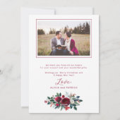 Weihnachten botanisches Verheiratetes und fröhlich (Rückseite)