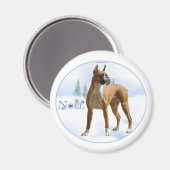 Weihnachten Boxer Magnet (Vorderseite/Rückseite)