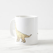 Weihnachten Brachiosaurus Festliches Dinosaurier E Kaffeetasse (Vorderseite Links)