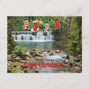 Weihnachten, Braga, Portugal Postkarte