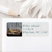 Weihnachten brennen im Schneewald (Insitu)