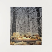 Weihnachten brennen wandteppich (Vorderseite)