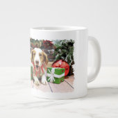 Weihnachten - Bretagne Spaniel - Kinnick Jumbo-Tasse (Vorderseite Rechts)