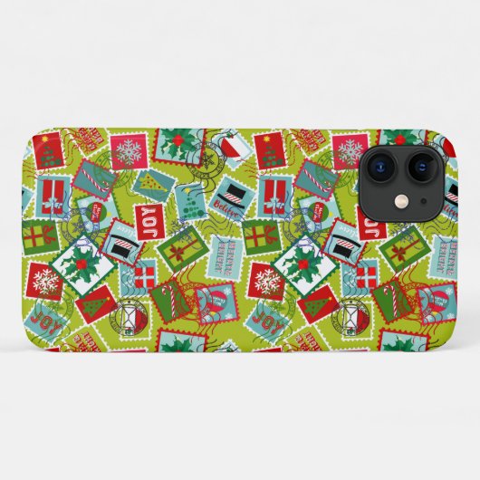Weihnachten Briefmarke Weihnachten Case-Mate iPhone Hülle (Rückseite (Horizontal))