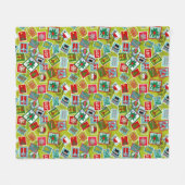 Weihnachten Briefmarke Weihnachten Fleecedecke (Vorderseite (Horizontal))