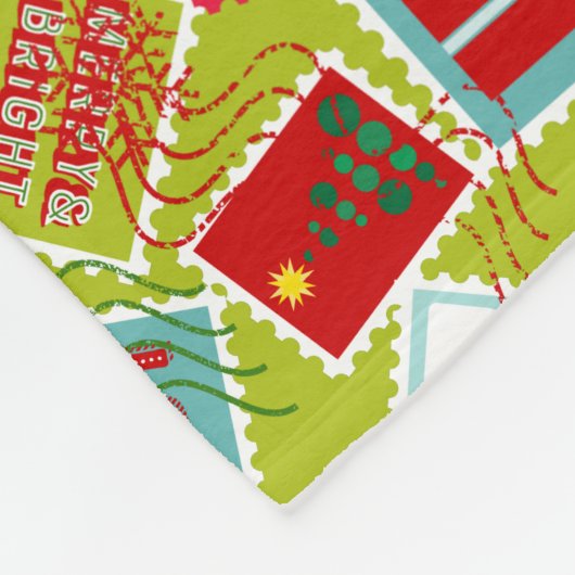 Weihnachten Briefmarke Weihnachten Fleecedecke (Ecke)