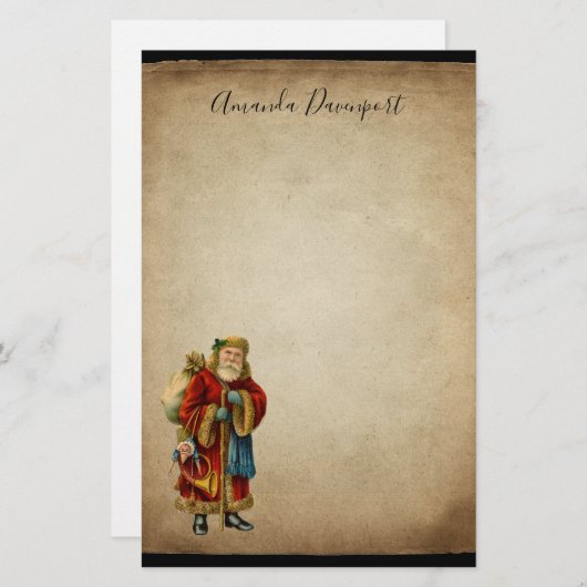 Weihnachten Briefpapier (Vorne/Hinten)