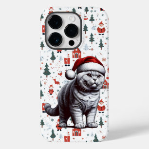 Weihnachten Britische Kurzhaarkatze, Weihnachten W Case-Mate iPhone 14 Pro Hülle
