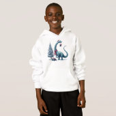 Weihnachten Brontosaurus dinosaurier Hoodie (Vorne ganz)