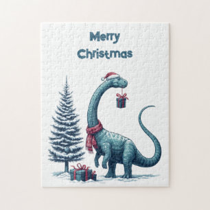 Weihnachten Brontosaurus dinosaurier Puzzle