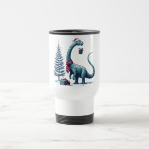 Weihnachten Brontosaurus dinosaurier Reisebecher
