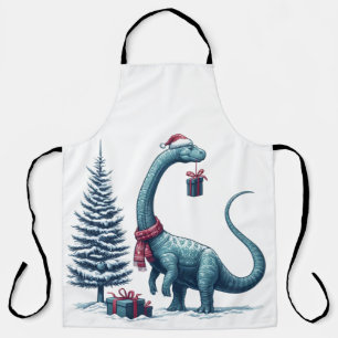 Weihnachten Brontosaurus dinosaurier Schürze