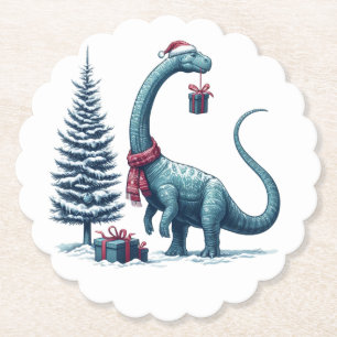 Weihnachten Brontosaurus dinosaurier Untersetzer