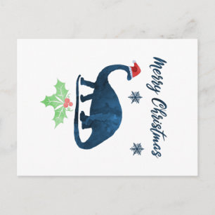 Weihnachten Brontosaurus Postkarte