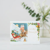 Weihnachten, Brundage Kinder und Santas Postkarte (Stehend Vorderseite)