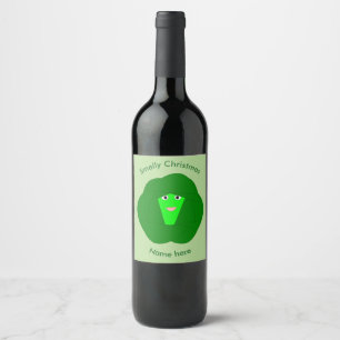 Weihnachten Brüssel Sprout Flaschen Labels Weinetikett