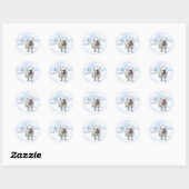 Weihnachten Bulldog Stickers (Blatt)