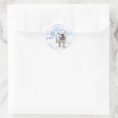 Weihnachten Bulldog Stickers (Tasche)