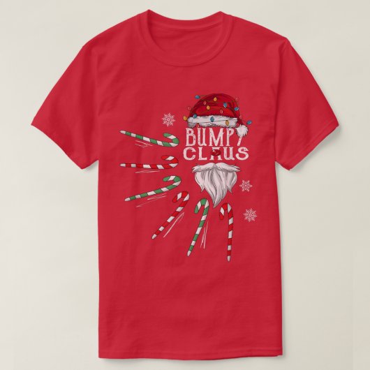 Weihnachten Bumpy Claus Bumpy Bart Zuckerstange Lu T-Shirt (Design vorne)