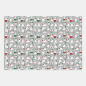 Weihnachten Bunnies Geschenkpapier Set (Vorderseite 3)