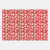 Weihnachten Bunnies Geschenkpapier Set (Vorderseite 2)