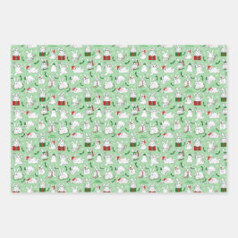 Weihnachten Bunnies Geschenkpapier Set
