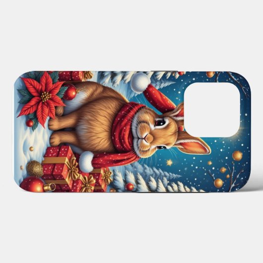 Weihnachten Bunny Rabbit iPhone / iPad Fall Case-Mate iPhone Hülle (Rückseite (Horizontal))