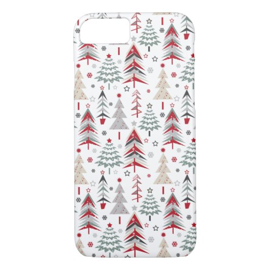 Weihnachten, bunt, Weihnachtsbaum, rot, grün Case-Mate iPhone Hülle (Rückseite)
