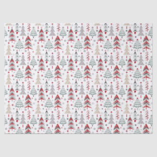 Weihnachten, bunt, Weihnachtsbaum, rot, grün Seidenpapier