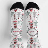 Weihnachten, bunt, Weihnachtsbaum, rot, grün Socken (Oben)