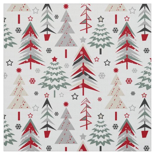 Weihnachten, bunt, Weihnachtsbaum, Rot, grün Stoff (Muster)