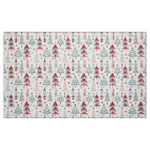 Weihnachten, bunt, Weihnachtsbaum, Rot, grün Stoff (Fat Quarter (45,7 x 55,9 cm))
