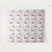 Weihnachten, bunt, Weihnachtsbaum, rot, grün Wandteppich (Vorderseite (Horizontal))