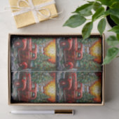 Weihnachten Buntglas 27 Seidenpapier (Geschenk)