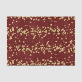 Weihnachten Burgund und Imitate Gold Glitzer Urlau Seidenpapier