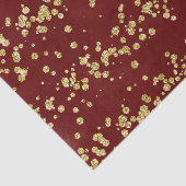 Weihnachten Burgund und Imitate Gold Glitzer Urlau Seidenpapier (Ausschnitt)