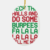 Weihnachten Burpees Keramikornament (Vorne)