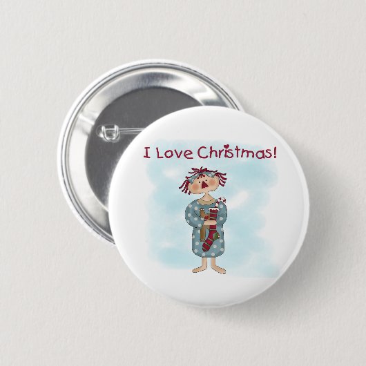 Weihnachten Button (Vorne & Hinten)