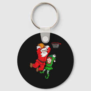 Weihnachten Bysketbyll Santa Claus Slam Dunk Elf S Schlüsselanhänger