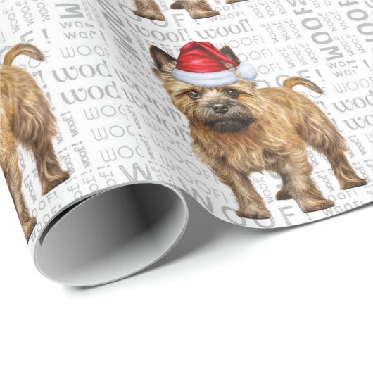 Weihnachten Cairn Terrier für Hunde Lover Urlaub Geschenkpapier (Rolleneckpunkt)