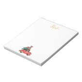 Weihnachten Calligraphy Watercolor Car Weihnachtsn Notizblock (Rotiert)