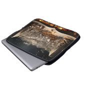 Weihnachten Candlelit Storybook Bergdorf Laptopschutzhülle (Vorne Knopf)