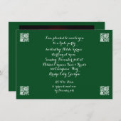 Weihnachten Candles Winter Solstice Rodelbahn mit Einladung (Vorne/Hinten)