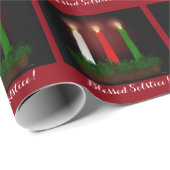 Weihnachten Candles Winter Solstice Rodelbahn mit  Geschenkpapier (Rolleneckpunkt)