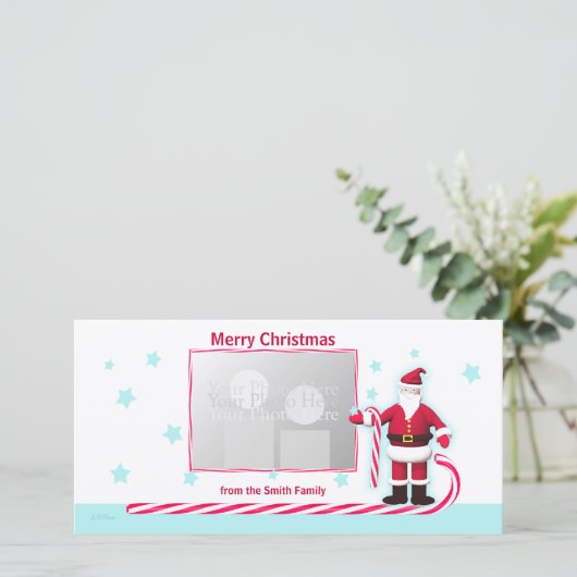 Weihnachten, Candy Cane und Sterne Weihnachten (Stehend Vorderseite)