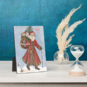 Weihnachten, Cane und Geschenke im Schnee Fotoplatte (Seite)